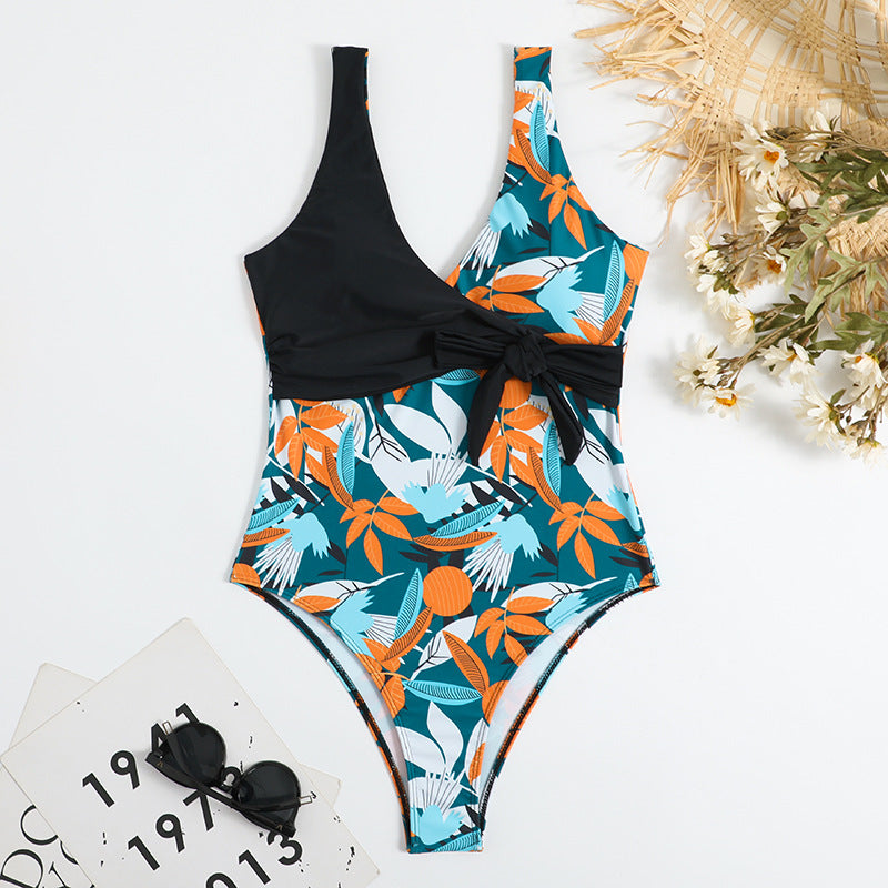 Wholesale Printing One Piece Polyester Swimwear